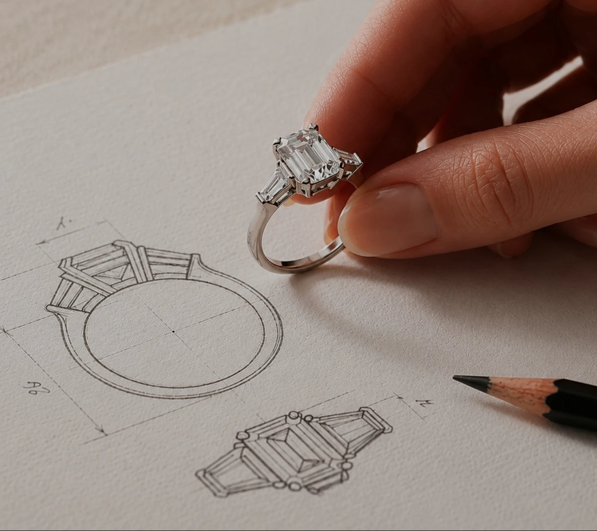 Custom Designed Diamond Ring at Joe the Jeweler